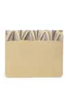 Shop_The Purple Sack_Gold Hand Embroidery Raw Silk Geometric Clutch _at_Aza_Fashions
