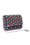 Buy_The Purple Sack_Multi Color Beads, Sequins, Pearls Taahira Embroidered Bag _at_Aza_Fashions