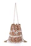 Buy_The Purple Sack_Multi Color Pearls And Beads Mahekaa Tasselled Potli Bag _at_Aza_Fashions