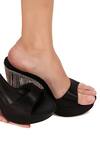Zori World_Black Rhinestones Aphrodite Embellished Heels_at_Aza_Fashions