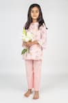 Buy_Mr Brat_Pink Muslin Digital Printed Dragon Fly Kurta And Pant Set _at_Aza_Fashions