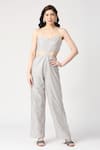 Buy_Emblaze_Silver Shimmer Plain Scoop Neck Side Cutout Jumpsuit _at_Aza_Fashions