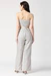 Shop_Emblaze_Silver Shimmer Plain Scoop Neck Side Cutout Jumpsuit _at_Aza_Fashions