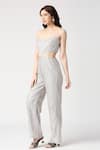 Shop_Emblaze_Silver Shimmer Plain Scoop Neck Side Cutout Jumpsuit _Online_at_Aza_Fashions