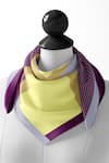 Thee Modern Roots_Purple Mirage Silk Printed Square Scarf _Online_at_Aza_Fashions