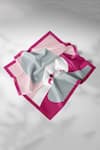 Buy_Thee Modern Roots_Fuchsia Nomad Oasis Silk Scarf _at_Aza_Fashions