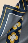 Thee Modern Roots_Blue Silk Vintage Charm Printed Dupatta _Online_at_Aza_Fashions