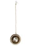 Shop_Vaidaan_Gold Plated Moonlight Maangtikka _at_Aza_Fashions