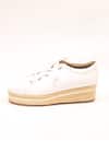 Buy_The Alter_White Plain Jute Flatform Sneakers _Online_at_Aza_Fashions
