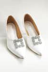 Shop_The Alter_White Embellished Riona Kitten Heels _at_Aza_Fashions