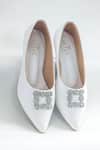 Shop_The Alter_White Embellished Riona Kitten Heels _Online_at_Aza_Fashions