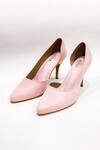 Shop The Alter Pink Plain Lizzy Baby Pointed Pumps at Aza Fashions Shop_The Alter_Pink Plain Lizzy Baby Pointed Pumps _at_Aza_Fashions