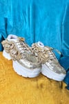 Buy_Chal Jooti_Gold Embellished Bohemian Aurora Sequin Sneakers _at_Aza_Fashions