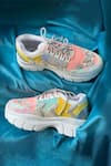 Buy_Chal Jooti_Multi Color Embroidery Spring Blooms Sequin Sneakers 