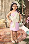 Buy Fayon Kids Purple Lycra One Shoulder Dress at Aza Fashions Buy_Fayon Kids_Purple Lycra One Shoulder Dress _at_Aza_Fashions