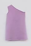 Buy Fayon Kids Purple Lycra One Shoulder Dress Online at Aza Fashions Buy_Fayon Kids_Purple Lycra One Shoulder Dress _Online_at_Aza_Fashions