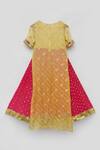 Shop_FAYON KIDS_Yellow Georgette Embroidered Sequin Kurta And Skirt Set _Online_at_Aza_Fashions