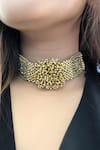 Buy_Vaidaan_Gold Plated Adhrit Choker _at_Aza_Fashions