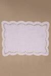 Shop_Design Gaatha_Pink 100% Cotton Cambric Cutwork Embroidered Table Mats 4 Pcs Set_at_Aza_Fashions