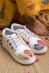 Buy_The Saree Sneakers_Multi Color Embroidered Gota Sneakers _at_Aza_Fashions