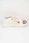 The Saree Sneakers_Multi Color Embroidered Gota Sneakers _Online_at_Aza_Fashions