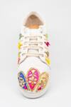 Buy_The Saree Sneakers_Multi Color Embroidered Gota Sneakers _Online_at_Aza_Fashions