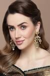 Buy_Dugran By Dugristyle_Multi Color Kundan Embellished Danglers _at_Aza_Fashions