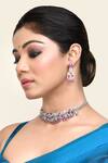 Buy Kohar By Kanika Pink Embellished Diamond Choker Necklace Set at Aza Fashions Buy_Kohar By Kanika_Pink Embellished Diamond Choker Necklace Set_at_Aza_Fashions
