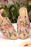 House Of Vian_Multi Color Ivy Floral Embroidered Mules _Online_at_Aza_Fashions