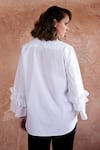 Shop Palak Khandelwal White Cotton Sequins Embroidered Shirt at Aza Fashions Shop_Palak Khandelwal_White Cotton Sequins Embroidered Shirt_at_Aza_Fashions