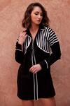 Buy_Palak Khandelwal_Black Linen Cotton Shirt Collar Stripe _Online_at_Aza_Fashions