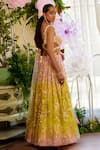 Buy Moledro Yellow Organza, Net Sequins, Beads, Cut Work, Amora Ombre Lehenga Set Online at Aza Fashions Buy_Moledro_Yellow Organza, Net Sequins, Beads, Cut Work, Amora Ombre Lehenga Set _Online_at_Aza_Fashions