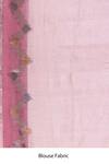 TaBa Kashi By Artika Shah_Pink Tissue Striped Pattern Saree With Running Blouse _at_Aza_Fashions