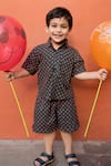 Buy_Gulabo Jaipur_Green Cotton Embroidery Kaju Block Print Shirt And Shorts Set _at_Aza_Fashions