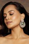 Buy_Joules By Radhika_Multi Color Embellished Agate Stone Chandbalis _at_Aza_Fashions