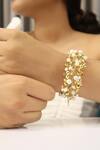 Buy_Vaidaan_Gold Plated Bead Indira Bracelet _at_Aza_Fashions