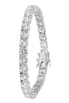 Shop_Tsara_Silver Plated Crystal Bracelet - Single Pc _at_Aza_Fashions