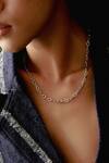 Buy_Esme by Aashna Dalmia_Silver Plated Interlink Pattern Chain _at_Aza_Fashions