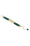 HRISHA_Gold Plated Crystals Agate Stone Embellished Bracelet _Online_at_Aza_Fashions