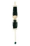 Shop_HRISHA_Gold Plated Embellished Moti Bracelet _at_Aza_Fashions