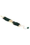 HRISHA_Gold Plated Embellished Moti Bracelet _Online_at_Aza_Fashions