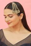 Buy_Kista_Gold Plated Stoned And Pearl Encrusted & Kundan Embellished Passa_at_Aza_Fashions