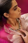 Buy_Sangeeta Boochra X Payal Singhal_Gold Plated Adena Handcrafted Necklace _at_Aza_Fashions