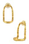 Shop_Masaba_Gold Plated Ivory Coast Hoops _at_Aza_Fashions