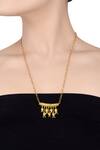 Buy_Masaba_Gold Plated Matsya Myth Pendant Necklace_at_Aza_Fashions