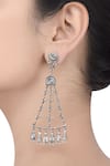 Buy_Masaba_Silver Plated Swinging Doll Dangler Earring _at_Aza_Fashions