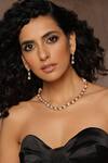 Buy Swabhimann Gold Plated Diamonds, Stones Polki Embellished Necklace Set at Aza Fashions Buy_Swabhimann_Gold Plated Diamonds, Stones Polki Embellished Necklace Set _at_Aza_Fashions