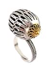 Shop_Noor_Gold Plated Handcrafted Ring _at_Aza_Fashions