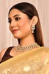 Buy_Minaki_Gold Plated Diamonds, Stones Layered Kundan Choker Set _at_Aza_Fashions