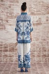 Shop_Rajdeep Ranawat_White Silk Printed Baroque Permaz Pant _at_Aza_Fashions